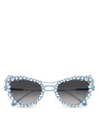 Butterfly Removable Crystal Clip On Sunglasses, 56mm