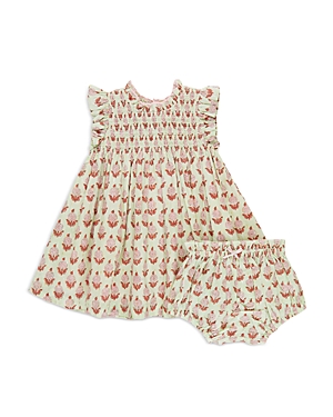 Pink Chicken Girls' Stevie Dress & Bloomer Set - Baby In Green Dahlia