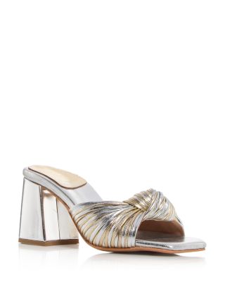 Jeffrey Campbell - Women's Melonger High Block Heel Slide Sandals