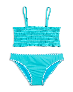 Shop Limeapple Girls' Leann Two-piece Swimsuit - Big Kid In Blue