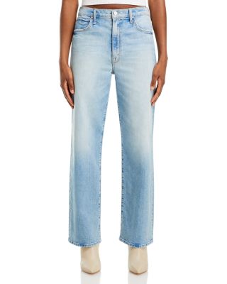 MOTHER The Spitfire Sneak High Rise Wide Leg Jeans in I Confess