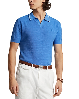 Polo Ralph Lauren Regular Fit Textured Polo Sweater In New England Blue