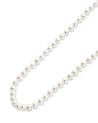 18K Yellow Gold & Sterling Silver Luna Cultured Freshwater Pearl Collar Necklace, 24"