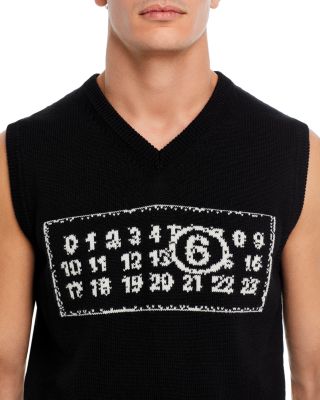 トップス Maison Margiela tape sweat dress vest MM6 Maison Margiela Jacquard Sweater Vest | Bloomingdale's