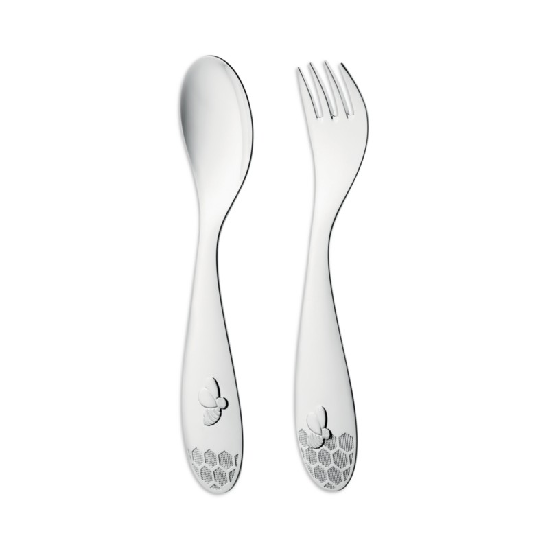 Christofle Beebee Baby Silverplated Flatware Set