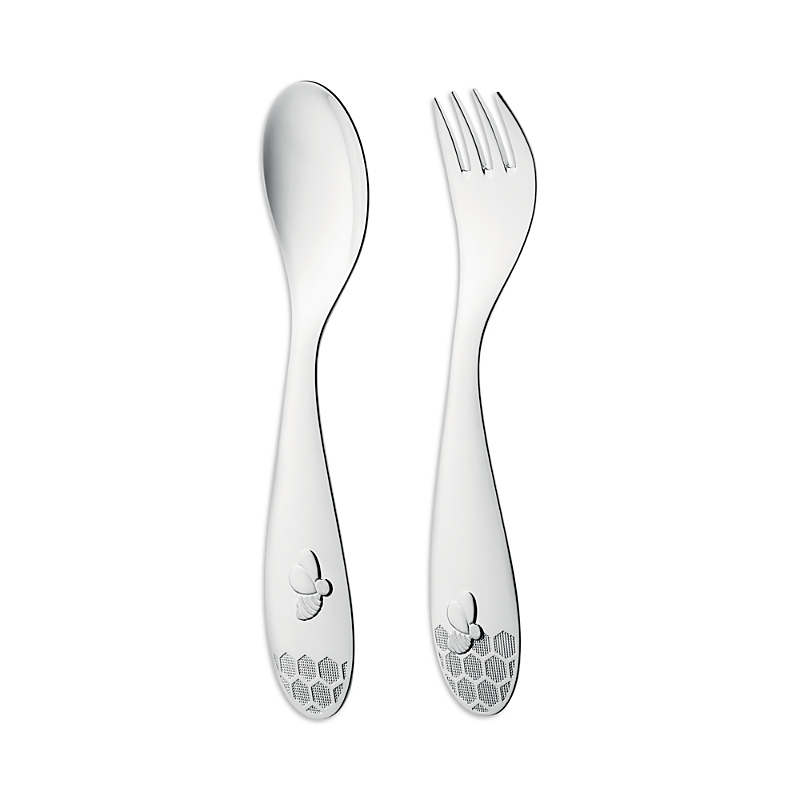 Christofle Beebee Baby Silverplated Flatware Set In Silver