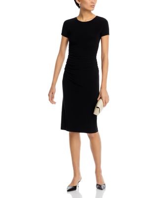 Short Sleeve Ruched Dress