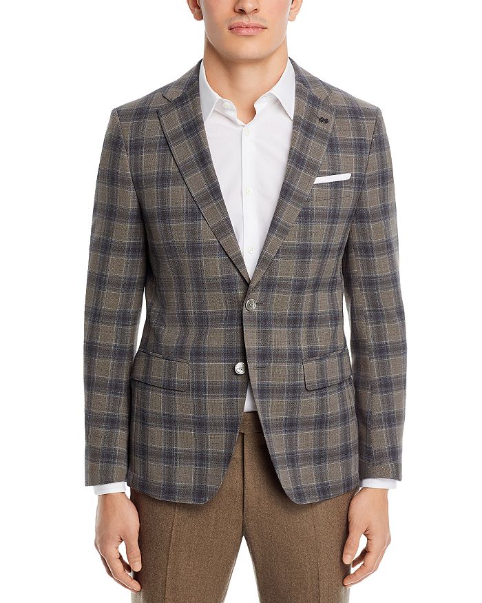 BOSS Hutson Plaid Slim Fit Sport Coat Bloomingdale s