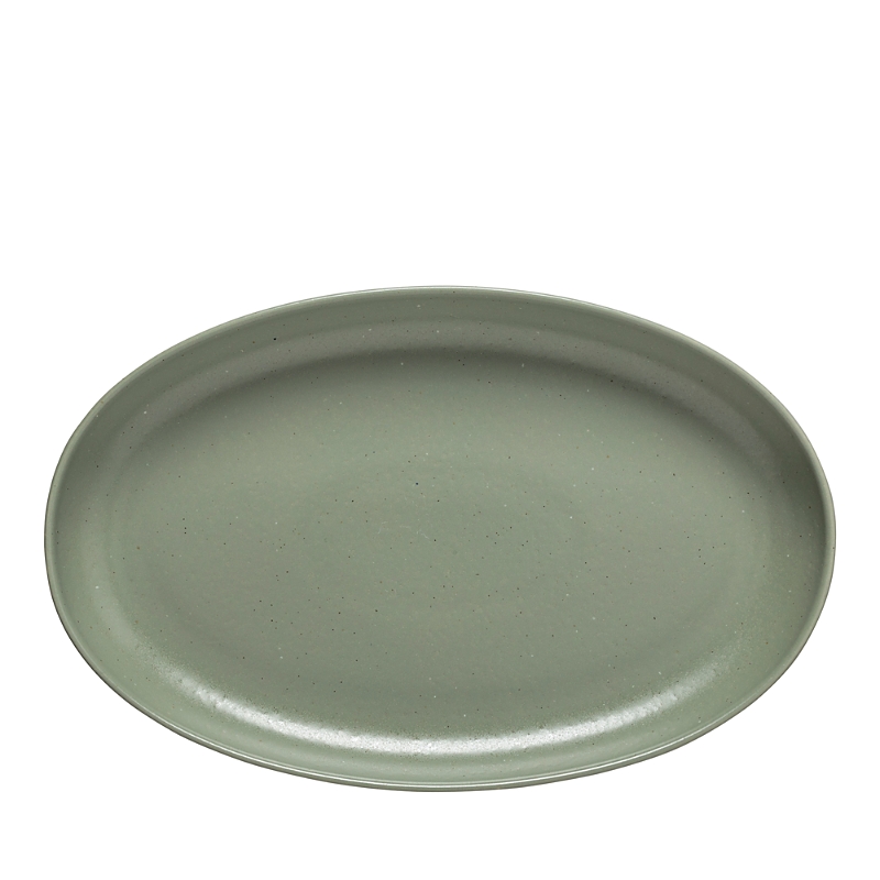 Costa Nova Pacifica 13 Oval Stoneware Platter In Artichoke Green