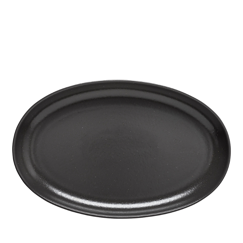 Costa Nova Pacifica 13 Oval Stoneware Platter In Seed Gray