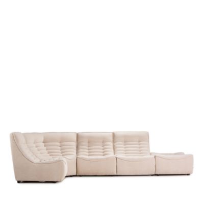 Trattino 5-Piece Power Reclining Fabric Sectional