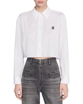 Sandro - Kim Cropped Shirt