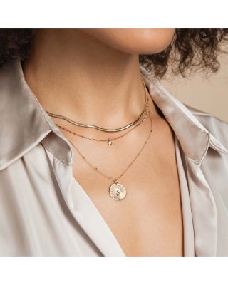 14K Yellow Gold & Diamond Sunbeam Medallion Pendant Necklace, 18"