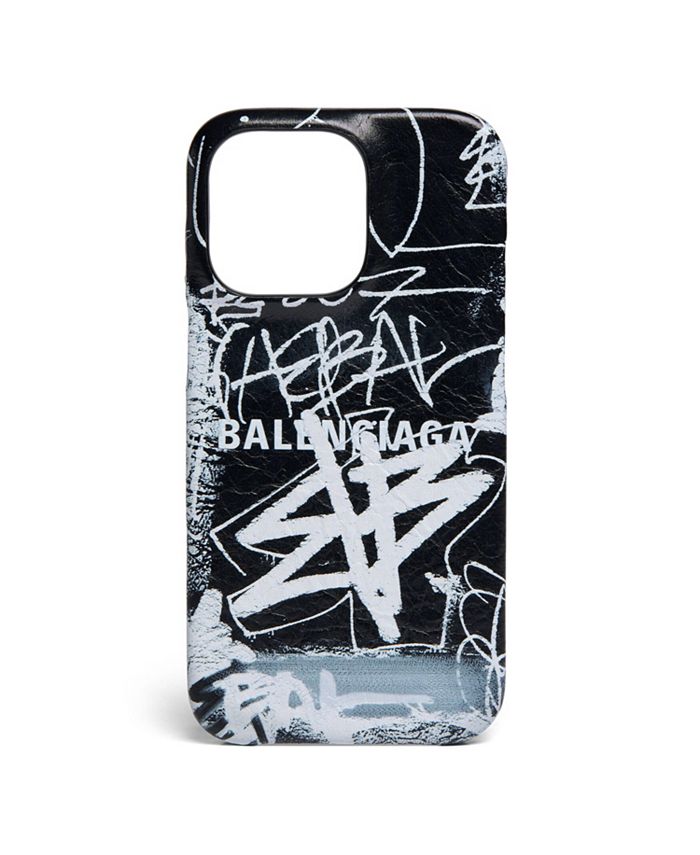 Balenciaga Women Printed Canvas Phone Case
