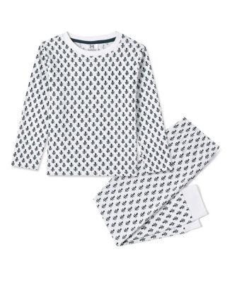 Unisex GOTS Certified Organic Cotton Knit Handmade Pajamas, Top & Bottom Set - Baby, Little Kid, Big Kid