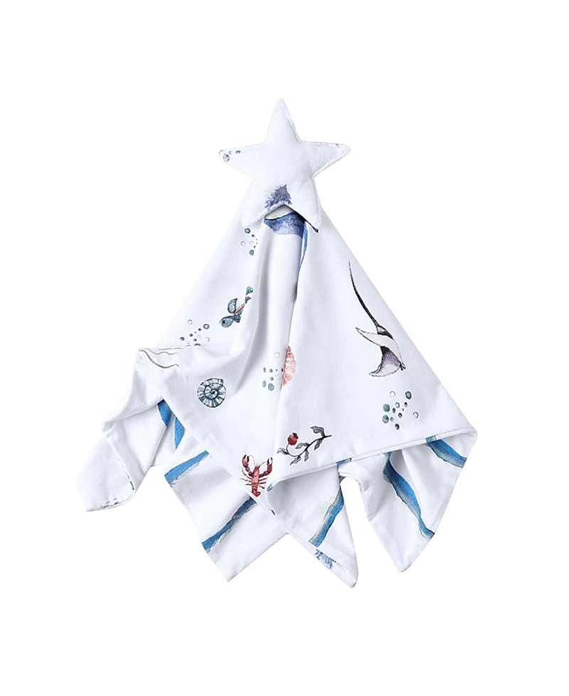 Malabar Baby Unisex Lovey Plush Security Blanket Blankie - Baby, Little Kid In Under The Sea