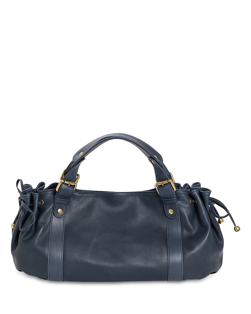Gerard Darel 24h Leather Handbag In Navy