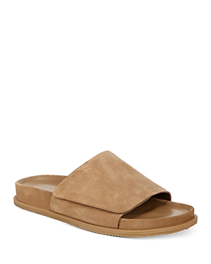Shop Vince Men's Del Ray Slip On Slide Sandals In New Camel