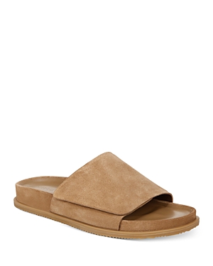 Vince Men's Del Ray Slip On Slide Sandals In New Camel