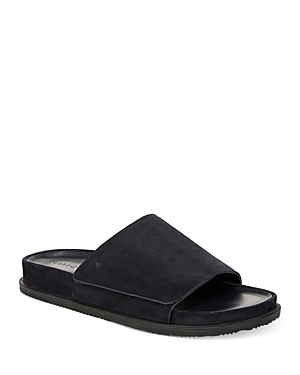 Shop Vince Men's Del Ray Slip On Slide Sandals In Night Blue