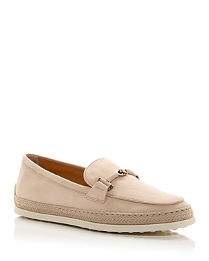 Tod's Women's Espadrille Driver Loafers In Beige