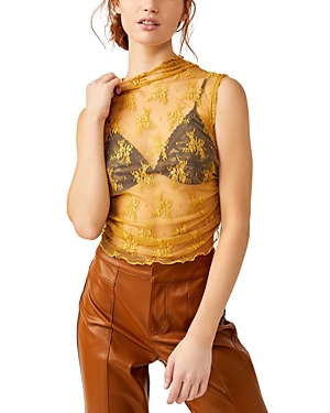 Shop Free People Nice Try Solid Muscle Tank In Bitter Oil