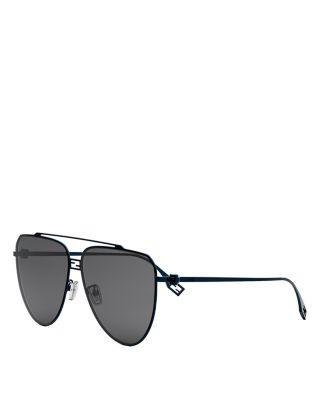 Fendi - Baguette Mirrored Pilot Sunglasses, 59mm