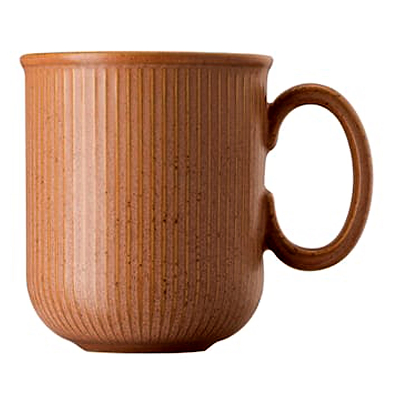 Rosenthal Thomas Clay Mugs, Set Of 4 In Rust