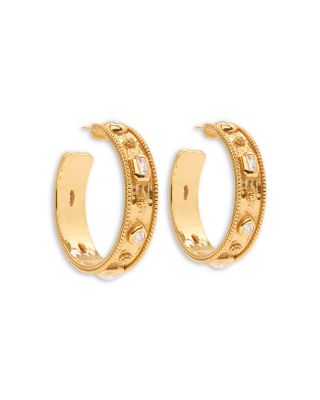 Berry Hoop Earrings in 18K Gold Plated 