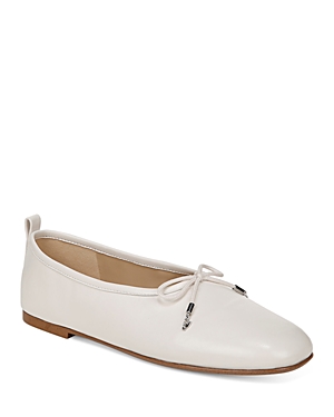 Shop Sam Edelman Women's Ari Square Toe Ballet Flats In Bright White