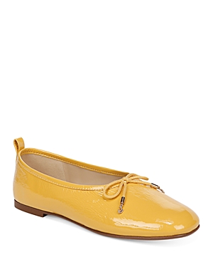 Shop Sam Edelman Women's Ari Square Toe Ballet Flats In Sunflower