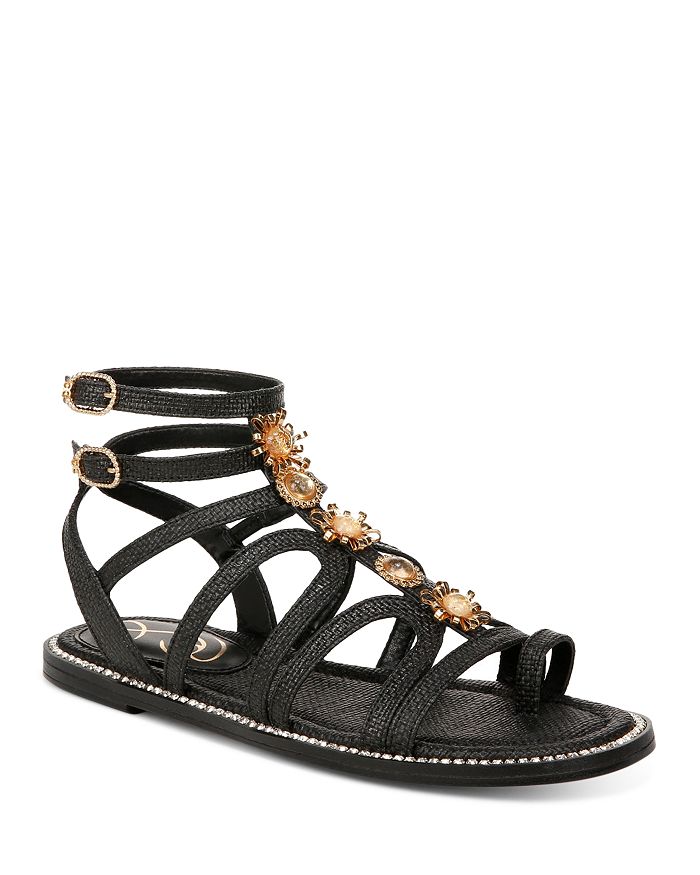 Sam Edelman Women's Tianna Embellished Strappy Gladiator Sandals ...