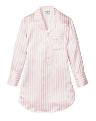 Mulberry Silk Pink Stripe Nightshirt