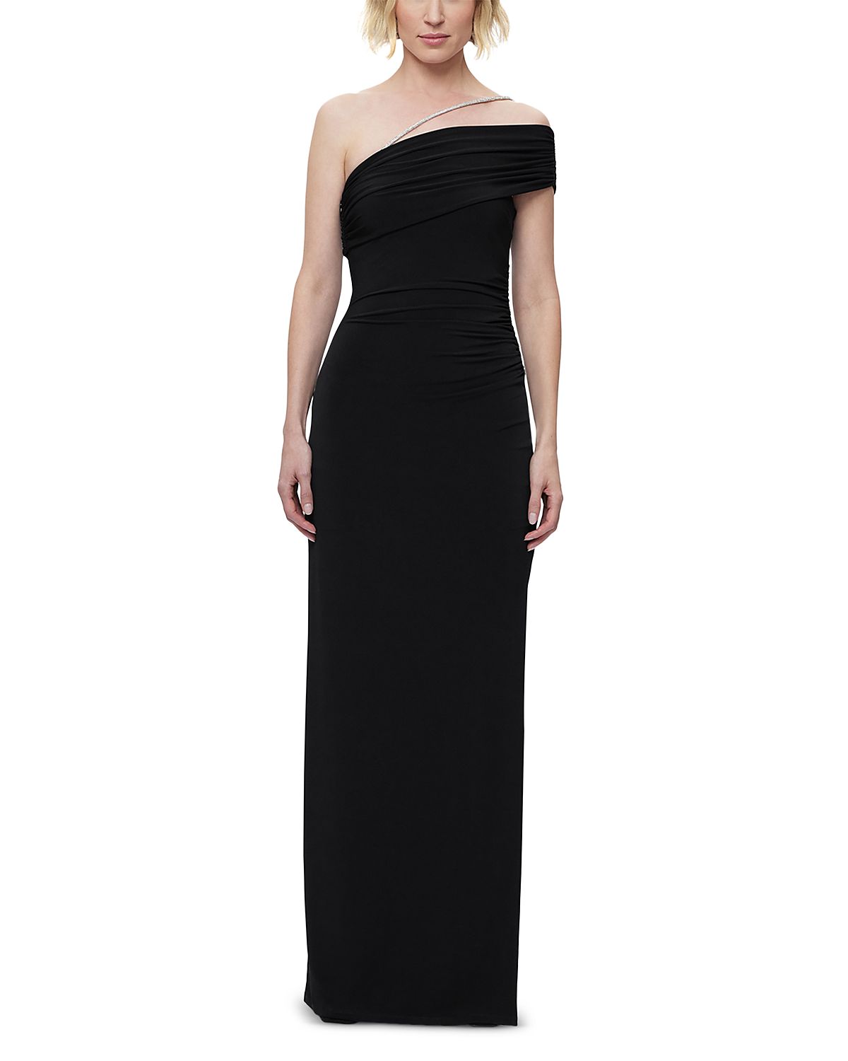 Herve Leger The Olivia Crystal Trim Gown