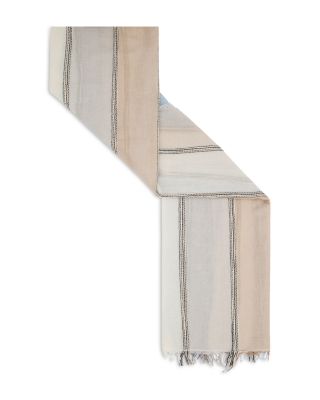 Étole Vintage Gérard Darel En Soie - Motif Fleurs Brodé - Gris - Dimensions 108x175 Cm - Occasion élégante