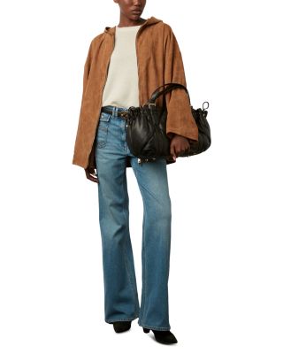 Jenifer Hooded Suede Jacket