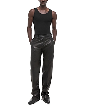 Helmut Lang Men's Black Soft Cotton Rib Tank Top In Black