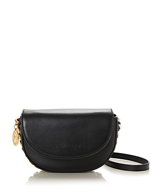 Shop Stella Mccartney Flap Shoulder Bag In Black