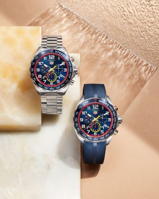 Formula 1 Stainless Steel Rubber Strap Chronograph, 43mm