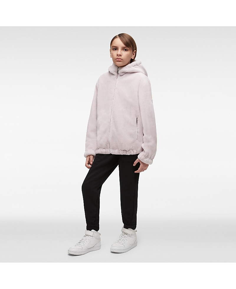 Moose Knuckles Unisex Simcoe Metallic Reversible Bunny Jacket In Pale Pink