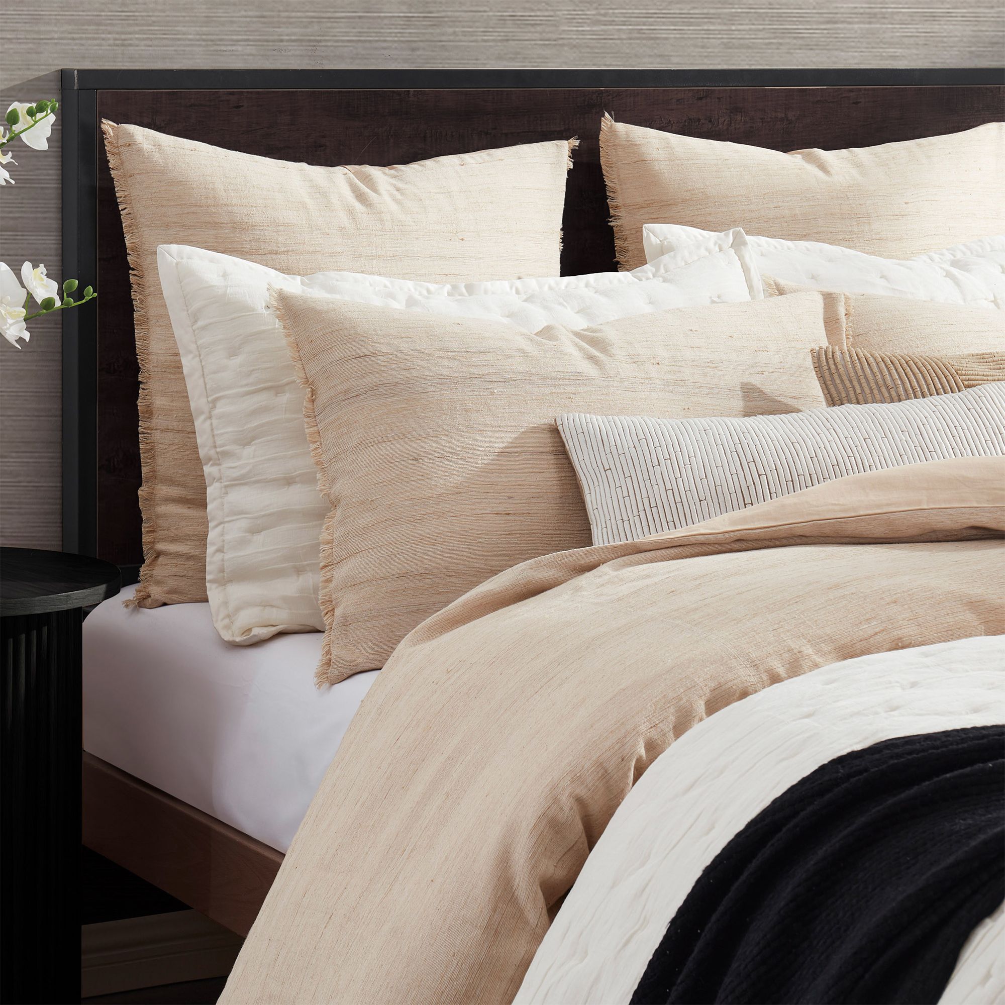 Home Elements Raw Silk Blend Standard Sham — Image 3