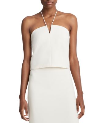 Vince - Notch Neck Halter Top