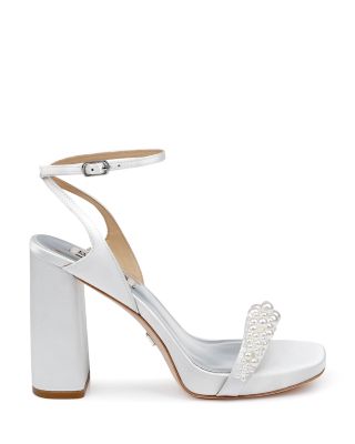 Women's Calida Square Toe Adorned High Heel Platform Sandals