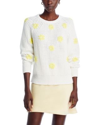 Aqua Daisy Embroidered Sweater - Exclusive