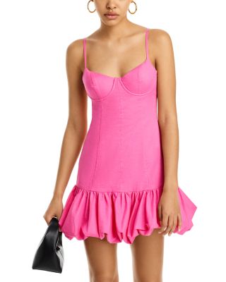 Bloomingdales Aqua Pink outlets Cocktail Dress