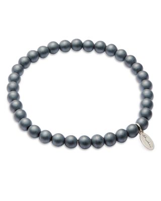 Jan Leslie - Matte Hematite Beaded Bracelet