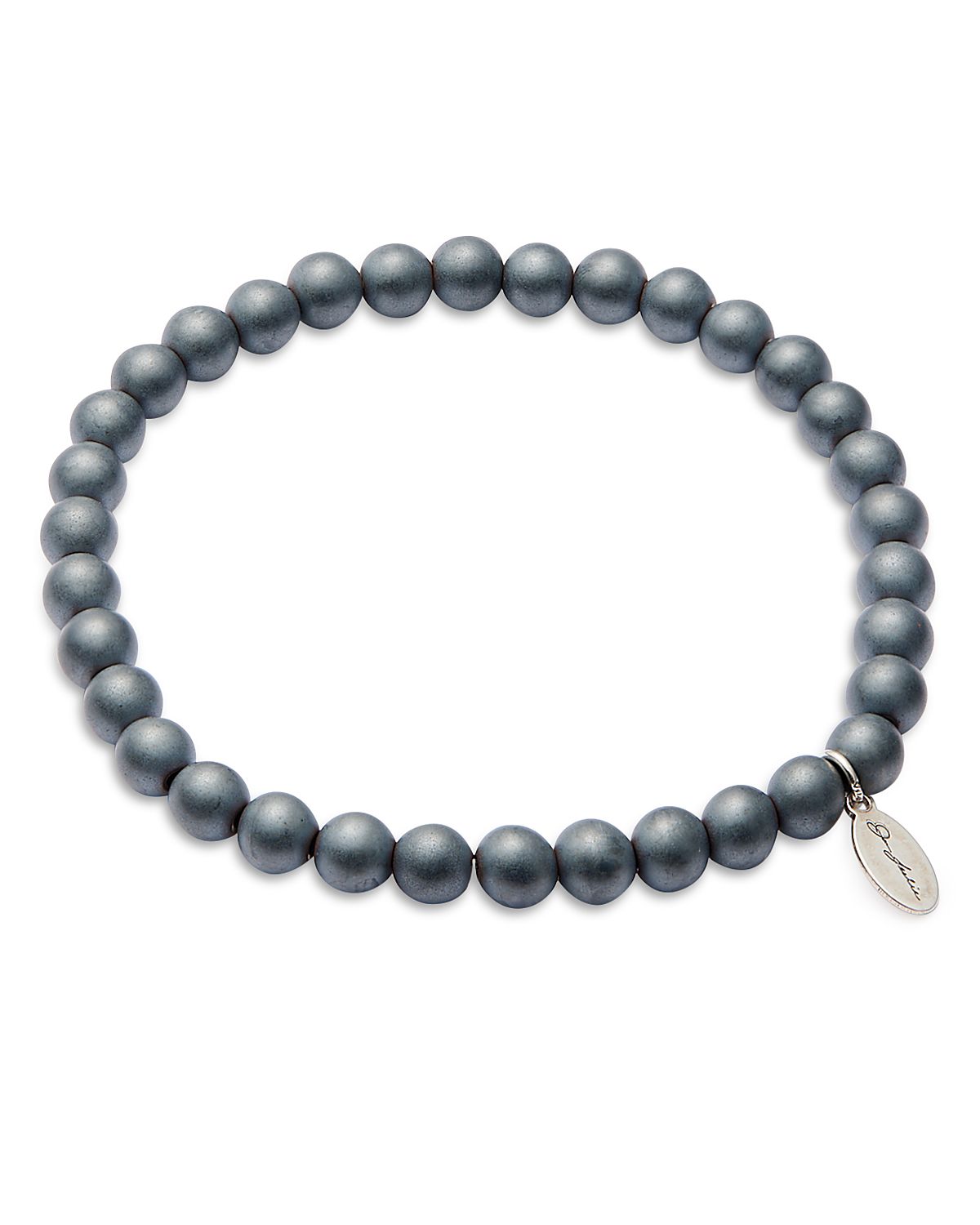 Jan Leslie Matte Hematite Beaded Bracelet