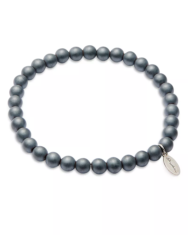 Jan Leslie Matte Hematite Beaded Bracelet