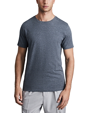Reiss Bless Slim Fit Crewneck Tee In Airforce Blue