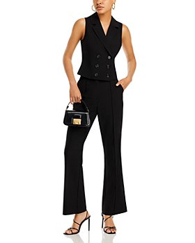 Black Formal Pantsuit 2pc, Business Chic Pantsuit, Fitted Single Breasted  Blazer and Straight Trousers 2pc Set, Special Occasions Pantsuit 